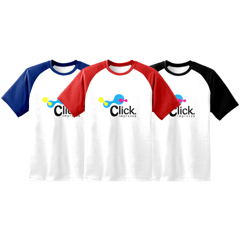 Camiseta Manga Raglan 100% Polyester